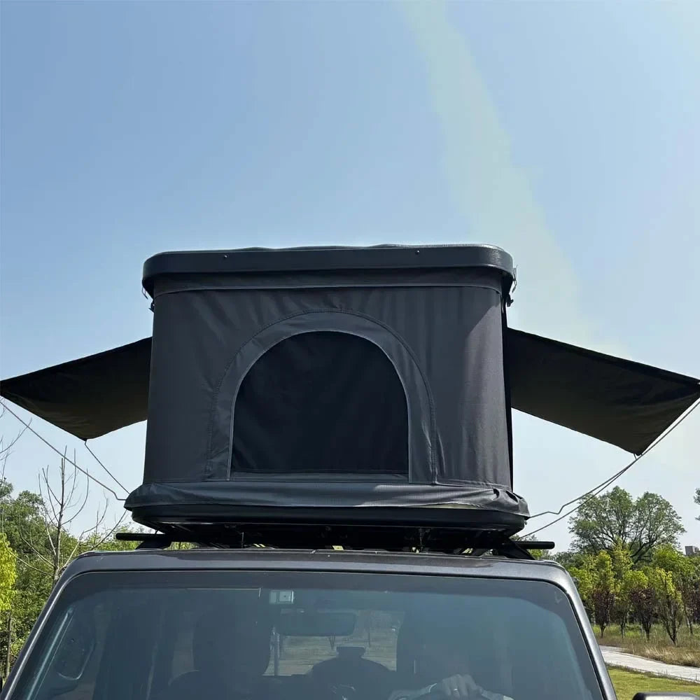 Tente de Toit Rigide Capacité 2-3 Personnes, Tente de Camping Imperméable pour Véhicules