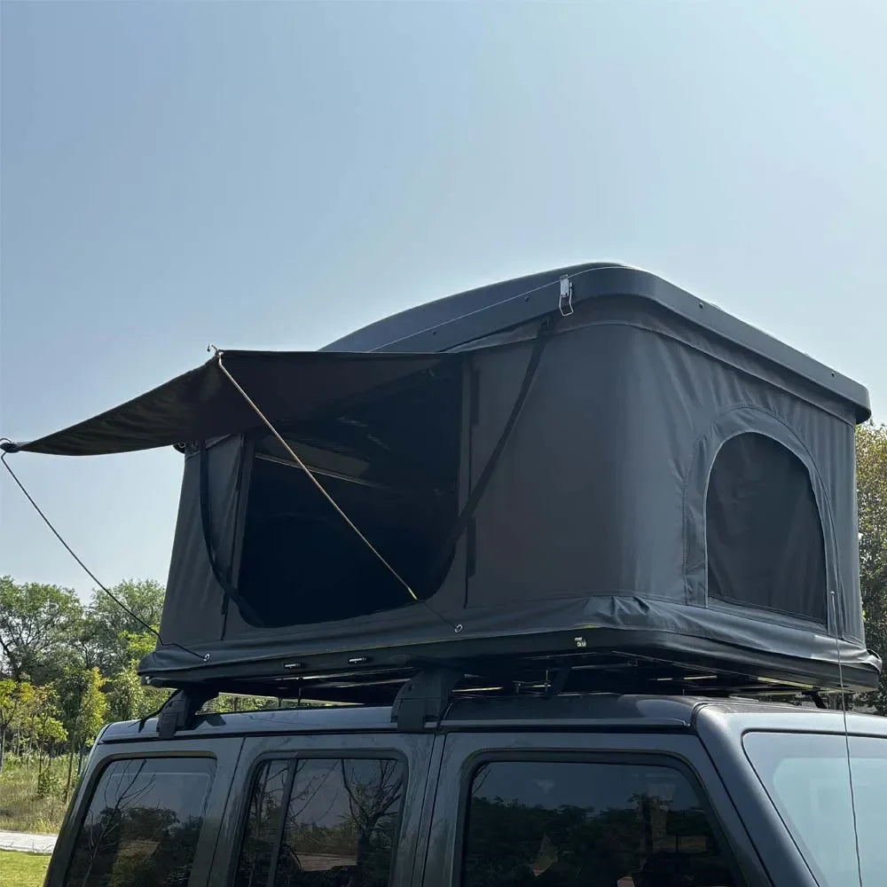 Tente de Toit Rigide Capacité 2-3 Personnes, Tente de Camping Imperméable pour Véhicules